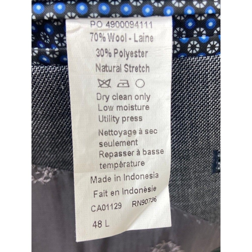RALPH LAUREN Mens 48L Gray Wool Natural Stretch Blazer Sport Coat Suit Jacket - Picture 8 of 9
